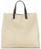 Bőr táska shopper bag Genuine Leather bézs 691756